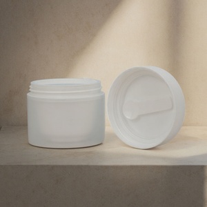 50g Clear Frosted Color PP Skin Cream Jar Screw Top Body <b>Scrub</b> & Eye Cream Cosmetic Jar with Spatula - Product Image 4