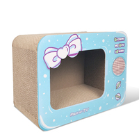 Maison ondulée écologique de griffoir de chat de carton de grattage d'ICLE 2025