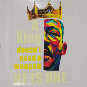 DTFプレス準備完了シャツ生地カスタムアフロガールデザインヒートプレスステッカー転写熱転写印刷 - Product Image 4