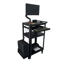 Support pour ordinateur portable réglable en acier laminé à froid blanc de marque pour la maison et le bureau