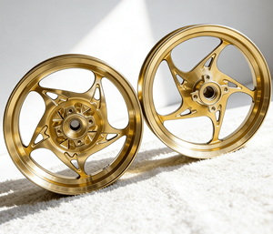 Rines de Motocicleta Más Vendidos, Ruedas de Conversión de Frenos de Disco Delanteros y Traseros, Ruedas de Aluminio Grabadas con CNC <span class=keywords><strong>para</strong></span> Honda Giorno - Product Image 5