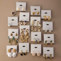 Boucles d'oreilles pendantes à perles, motif feuille, style bohème, avec perles mélangées