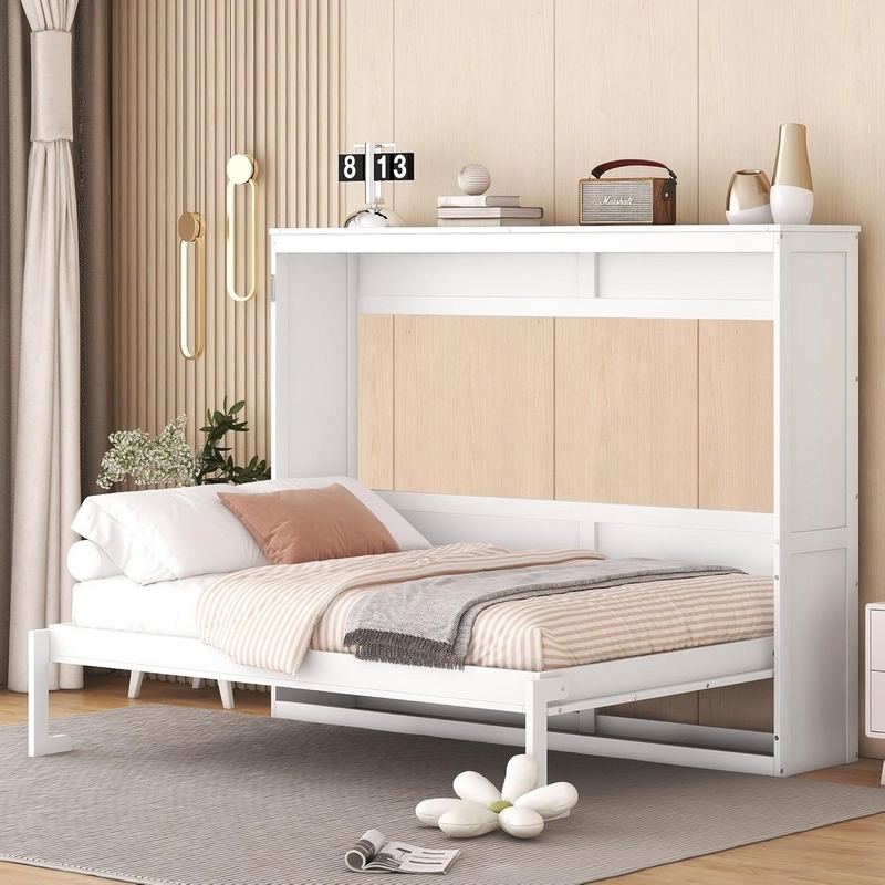 Modern Space Saving Wooden Queen Murphy