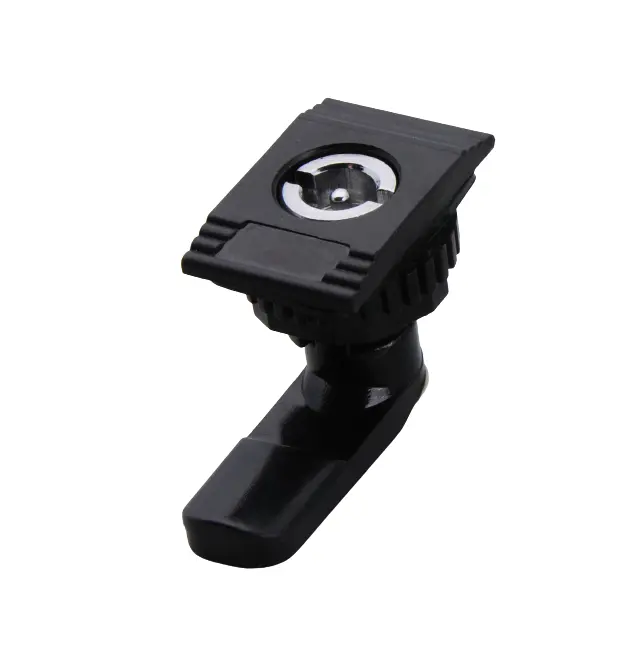 Fechadura de plástico quadrada MS705-4-B, alta qualidade, chapeamento, preto, câmera, fechadura