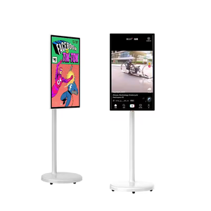 Fabbrica <span class=keywords><strong>di</strong></span> Shenzhen 32 pollici Monitor Touch Screen Android in piedi sulla ruota Standby portatile Me Lcd Smart tv - Product Image 6