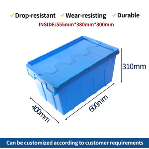 Jmtb106 Chất lượng cao PP nhựa Stackable và nestable Heavy Duty doanh thu hộp rắn lưu trữ với kèm theo nắp thùng nhựa - Product Image 2