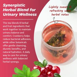 Chinaherbs - Té de Arándano para el Tracto Urinario para Mujeres, 16 Bolsitas de Té, Marca Privada Personalizada, Confort de la Vejiga, Ingredientes de Rosa, Empaque en Caja - Product Image 2