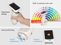 Colorímetro 3nh Nuevo Modelo PS411, Espectrofotómetro Portátil para Cosméticos y Medicamentos, Medidor de Color para Nuevas Energías y Semiconductores
