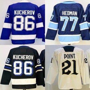 Maillots de hockey cousus pour hommes Brayden Point Nikita Kucherov Stamkos <span class=keywords><strong>Victor</strong></span> Hedman Andrei Vasilevskiy Jake Guentzel - Product Image 2