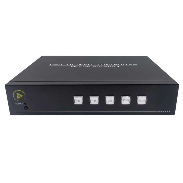 2x2 1x4 4K60hz Video Wall Controller IR Front Panel Keys Control Support Rotation 90 Degrees 4K60hz Tv Wall Controller