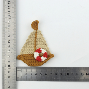 Accessoires de vêtements et sacs faits à la main en <span class=keywords><strong>crochet</strong></span>, animaux marins, <span class=keywords><strong>ancre</strong></span>, étoile de mer, bateau - Product Image 4