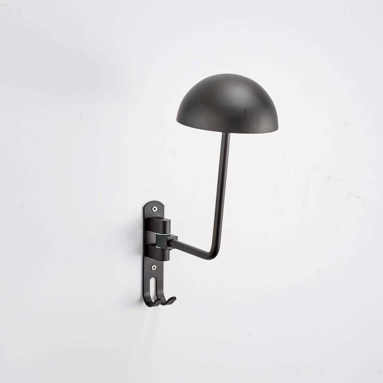 Modelo de pared semicircular negro.