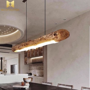 <span class=keywords><strong>Lampadario</strong></span> Giapponese Wabi-Sabi in <span class=keywords><strong>Legno</strong></span> a Striscia Lunga per Sala da Pranzo, Stile Industriale Post-Moderno, <span class=keywords><strong>Lampadario</strong></span> LED <span class=keywords><strong>Naturale</strong></span> per Sala da Tè e Caffetteria - Product Image 1