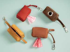 Porte-caca pour animaux de compagnie, accessoire pour chien, sac à déchets pour chien, sac à caca en cuir - Product Image 1