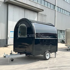 Camionnette alimentaire mobile de haute qualité de 2,2 m, chariot commercial pour la vente de glaces et desserts, remorque de rue à vendre - Product Image 3