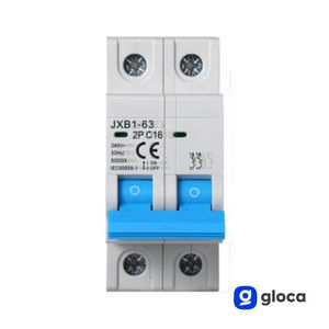 Disjoncteur automatique Gloca JXB1 2P C16 16A 250V 6000A Montage DIN Plastique - Product Image 2