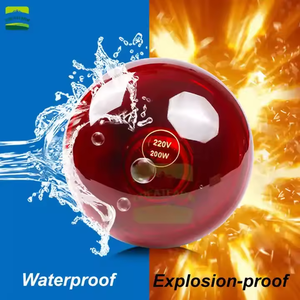 Nouvelle ampoule de <span class=keywords><strong>lampe</strong></span> chauffante infrarouge 100w-275w pour lampes de conservation de chauffage de porcelet d'élevage de porcs - Product Image 5