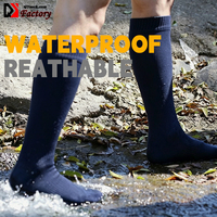 Chaussettes de randonnée d'hiver unisexes professionnelles, chaussettes hautes décontractées antibactériennes jetables résistantes à l'eau