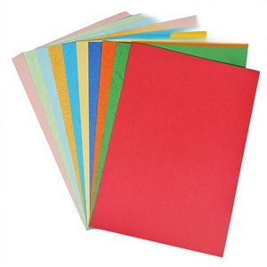 Nouvelles du printemps : Papier A4, 100 feuilles/paquet, reliure rectangulaire, emballage <span class=keywords><strong>en</strong></span> sachet, motif grain de cuir, pour loisirs créatifs et bricolage pour enfants - Product Image 1