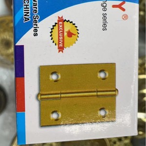YPY Furniture Hinge 50mm Brass Surface Mount Durable Traditional Style - Product Image 2