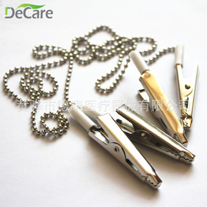 Clip para bufanda DeCare de acero inoxidable con cadena de bolas para hombre, uso empresarial - Product Image 4