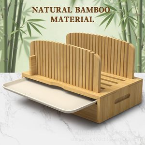 Planche à pain en bois avec tiroir de rangement pour comptoir de cuisine - Product Image 2
