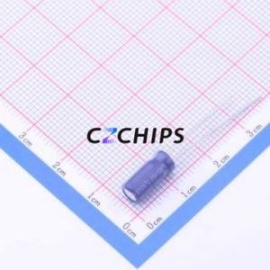 ERM1HM100D11OT ตัวเก็บประจุอลูมิเนียมอิเล็กโทรไลติกผ่านรู D5xL11mm 10uF 20% 50V 90mA-100kHz - Product Image 2