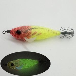 7,5 cm luminoso calamar Rush Egi Jig cebos TOTO madera Camarón señuelo luminoso japonés Yo Zuri pulpo calamar Jig - Product Image 3