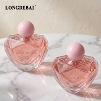 Botellas de Perfume de Vidrio Irregulares Transparentes Vacías con Pulverizador y Tapa de Bola de Plástico, de Calidad Festiva, con Cierre de Rosca, de 30ml, 50ml y 100ml