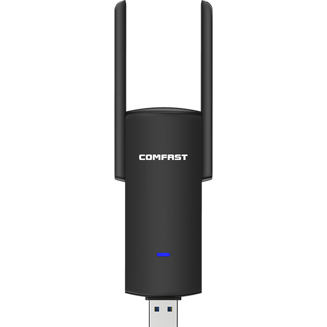 Comfast 1300Mbps Long Range Wifi Dongle High Gain Wifi Adapter USB Network Cards with External Antenna