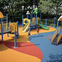 Granulés de caoutchouc EPDM colorés, matériau de piste multisports en polyuréthane, absorption des chocs, surface antidérapante, respectueux de l'environnement