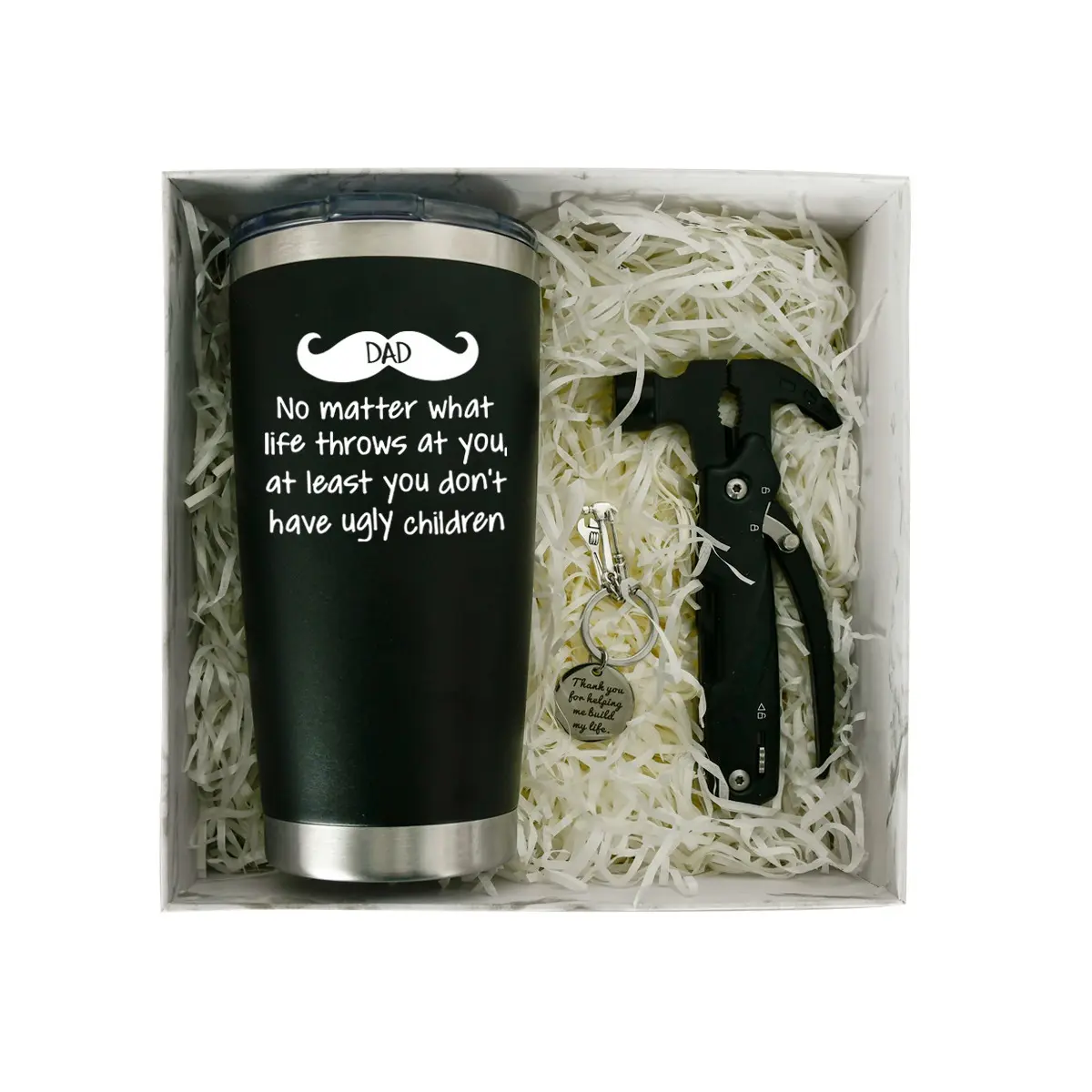 Sublimatie Sleutelhanger Flesopener Mok Tumbler Cup Vaderdag Verjaardag Cadeaus Voor Mannen Ideeën