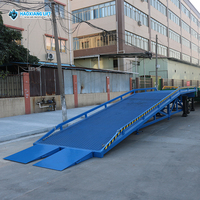 Rampe de chargement de conteneurs de 10 tonnes, niveleur de terminal et plateforme élévatrice pour camions, pont d'accès mobile hydraulique pour chariot élévateur