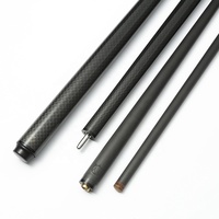 Queue de billard en fibre de carbone pure, technologie noire