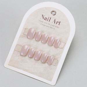 Ins Color sólido usable al por mayor de gama alta de estilo corto francés Hot Girl Cat Eye Nail Tips Pre-made uñas postizas - Product Image 4