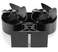 Chauffage solaire pour foyer domestique, cheminée à bois, ventilateur à double foyer alimenté par la chaleur, 8 pales, évacuation des fumées, poêle à granulés, autres chauffages domestiques