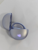 Écouteurs sans fil OWS à crochet d'oreille avec étui de charge compact, affichage numérique, format de poche facile à transporter, pour le sport, Bluetooth 5.4, IPX-2