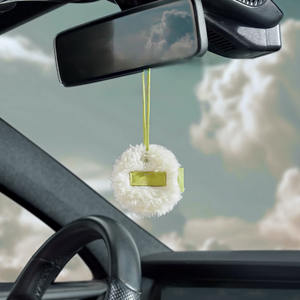 Aikun Modern Osmanthus Fragrance, Caja de Regalo de Aromaterapia para Coche de Lana de Cordero y Cuero PU, Decoración con Evaporación Natural para Eliminar Olores - Product Image 1