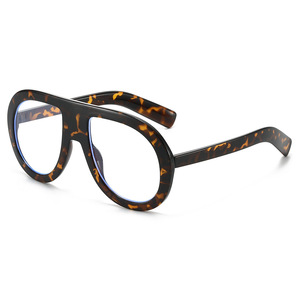 Lunettes <span class=keywords><strong>de</strong></span> soleil rondes surdimensionnées <span class=keywords><strong>de</strong></span> style aviateur à monture plate, lunettes <span class=keywords><strong>de</strong></span> soleil <span class=keywords><strong>de</strong></span> forme spéciale pour hommes et femmes, lunettes <span class=keywords><strong>de</strong></span> soleil élégantes avec protection UV - Product Image 3