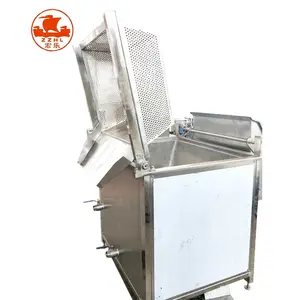 Automatic food frying gas continuous frier machine potato chips donut electric deep fryer making machine