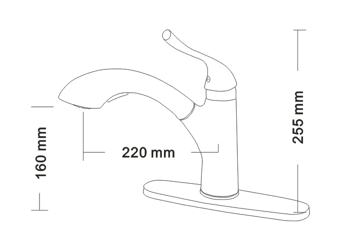 Robinet de Cuisine Extractible, livraison gratuite, pour faire de la Cuisine, ruché, au Design moderne