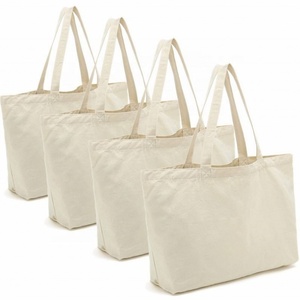 Sac fourre-tout personnalisé avec logo pour femme, pliable, en toile brodée, avec poches, fermeture éclair, bandoulière, sac à main réutilisable en tissu doux - Product Image 3