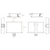 Téléprompteur pliable FEELWORLD TP21 de 21 pouces, prend en charge les appareils de 21,5 pouces, horizontal et vertical, télécommande Bluetooth, fabrication directe OEM