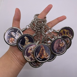 Porte-clés personnalisé en métal plaqué argent avec dinosaure Tyrannosaurus <span class=keywords><strong>Rex</strong></span> Jurassic-world - Product Image 2