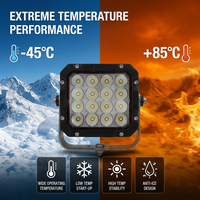 Luces de Trabajo LED Impermeables de 160W, Cuadradas de 7 Pulgadas, para Minería, Tractores, Remolques, Equipos de Ingeniería y Camiones