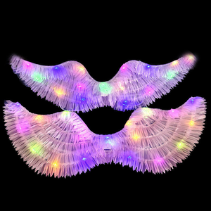 Accesorios para Festivales <span class=keywords><strong>de</strong></span> Halloween y Navidad <span class=keywords><strong>de</strong></span> Pafu, Alas <span class=keywords><strong>de</strong></span> Ángel con Luces LED, Alas <span class=keywords><strong>de</strong></span> Hada Brillantes y Coloridas, Disfraz para Niños y Adultos - Product Image 2