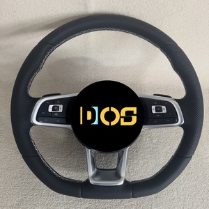 Volant en cuir de haute qualité DOS pour VW Volkswagen Golf <span class=keywords><strong>5</strong></span> Mk5 GTI <span class=keywords><strong>Polo</strong></span> <span class=keywords><strong>R</strong></span> <span class=keywords><strong>Line</strong></span> - Product Image 6