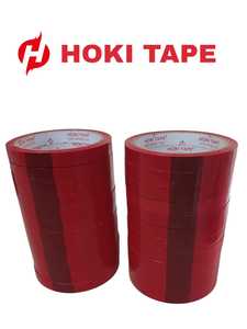 Isolasi Colorful Red 12mm x 50m 45mic para productos de embalaje fuerte cinta confiable duradera para envoltura de sellado multiusos - Product Image 3