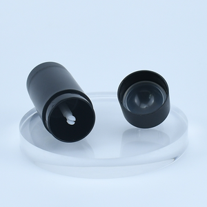 Plástico de lujo de forma redonda PP mate Twist up 15g 30g 50g 75g desodorante corporal Stick tapa negra - Product Image 6