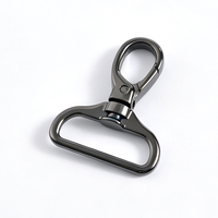 Mousqueton pivotant en alliage de zinc électroplaqué, fermoir métallique durable pour collier et laisse de chien, couleur personnalisée